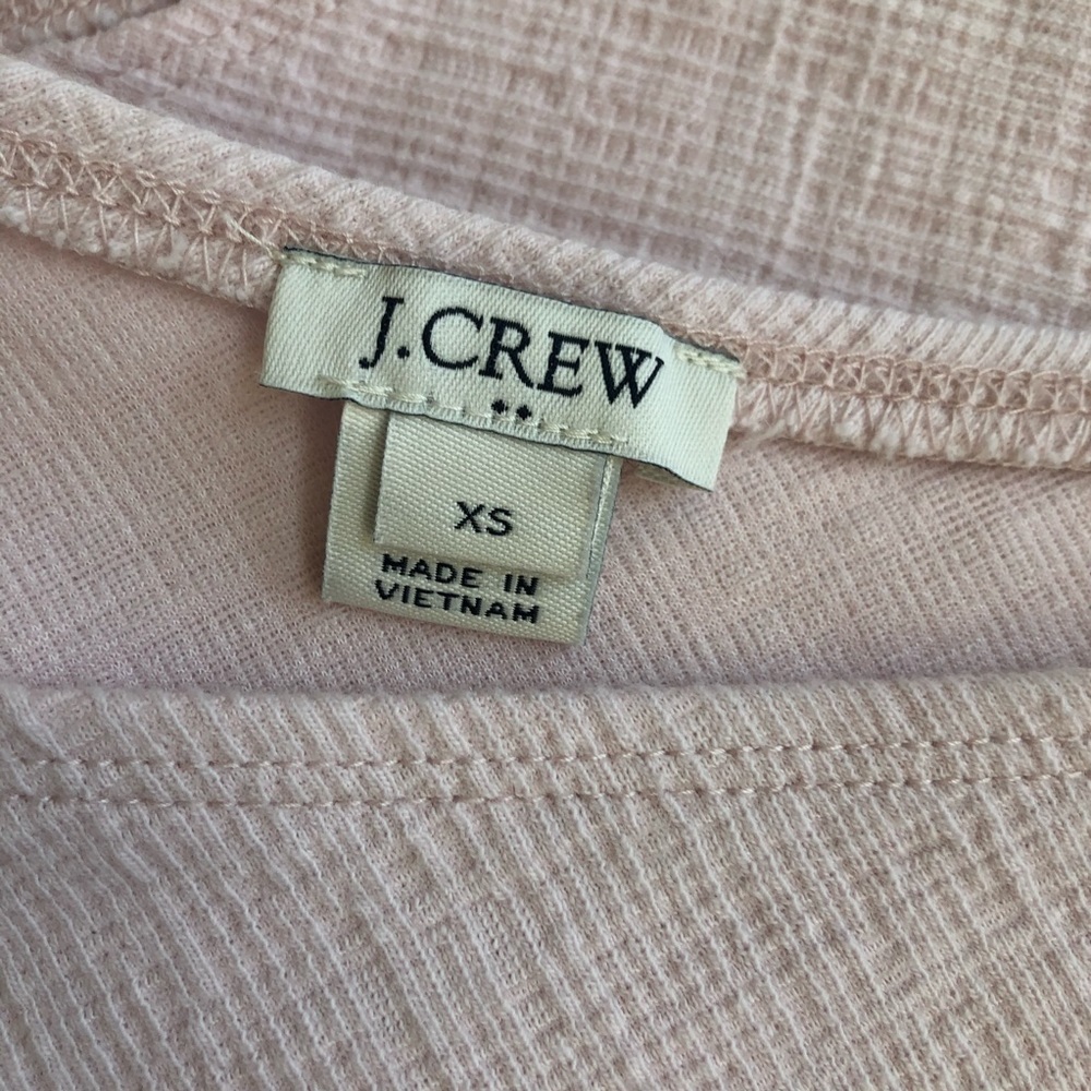 J. Crew pale pink one shoulder bow tank top - Picture 6 of 9